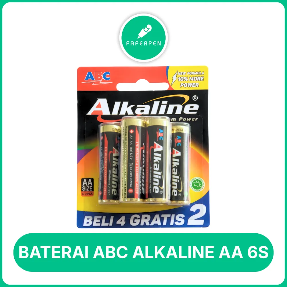 BATERAI ABC ALKALINE AA 6S BATERAI ABC ALKALINE AA 6S - Image 1